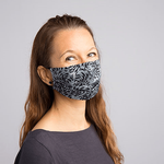 2-Layers Cotton - Adult Contoured Pleated Mask