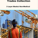 Adult 3-Layer Trades Mask- Middle Layer Polypropylene/Comfort Head Strap with Neck Ties/Add 7 or more to your cart and save 20%