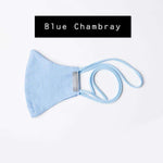 Adult Ear Friendly Cotton Mask 3 Layers with Polypropylene Middle Layer / Add 7 or more to your cart and save 20%